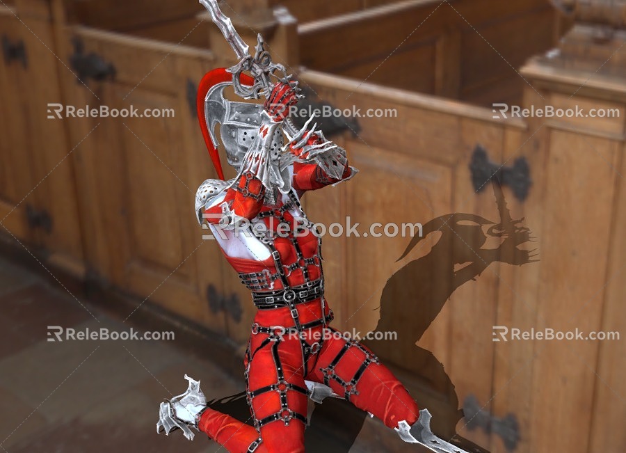 Samurai warrior knight 3d model