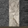 Bedroom Accent Wall With Light Center And Dark Side Stone Texture Design 3d model