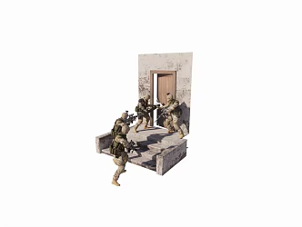 Game Soldier 3d model