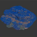 Layered Red Rock Formation With Textured Surface Gray Base And White Specks