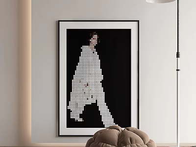 Modern Minimalist Decorative Painting 3d model