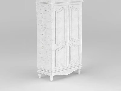 Technology Exhibition Hall Features White Carved Cabinet With Doors And Legs 3d model