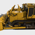Yellow Tracked Bulldozers Powerful Heavy Machinery For Construction Sites