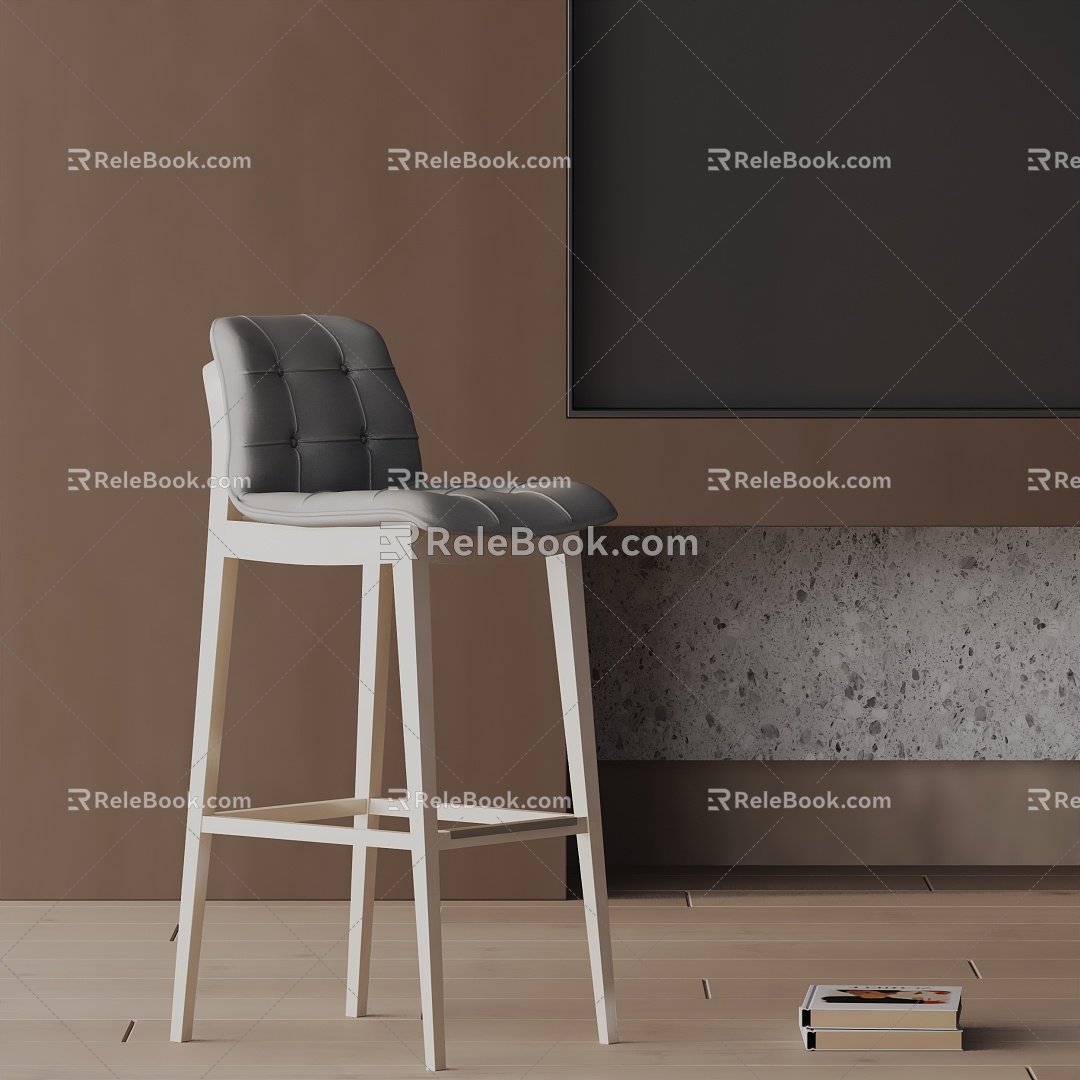 Modern Bar Chair 3d model