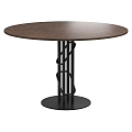 Nordic simple dining table table simple dining table 3d model