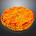Freshly Baked Golden Pie With Flaky Crispy Crust And Intricate Patterned Design 3d model
