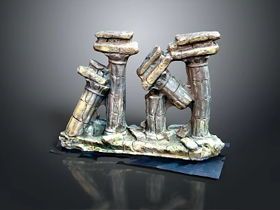 Columns Stone Columns Stone Columns Old Columns Roman Columns Roman Columns Classical Columns Greek Columns 3d model