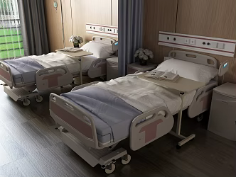 hospital bed ward 3d model