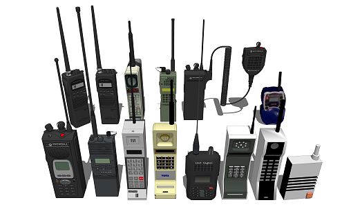 Modern walkie-talkie walkie-talkie mobile phone 3d model