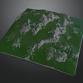 Rural Landscape Featuring Mountainous Terrain And Green Vegetation Natural Scenic View