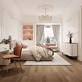 Cozy Kids Bedroom With Wooden Desk Chair Soft Rug And Decorative Curtains