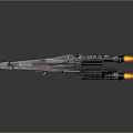 Modern fighter sci-fighter sci-fighter space fighter 3d model