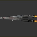 Modern fighter sci-fi fighter sci-fi fighter space fighter 3d model