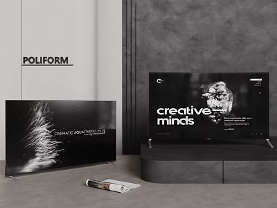 POLIFORM Modern TVs With Creative Minds Display And Stylish Contemporary Stand 3d model