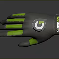 COROS Gray Green Sports Gloves With Palm Anti Slip Patterns And Back Circular Logo