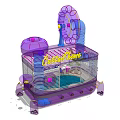 Cotton Home Purple Hamster Cage With Transparent Design And Wheel Accessories