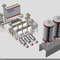 Industrial Plant Featuring Large Scale Production Equipment Storage Tanks And Mechanical Units