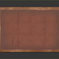 Traditional Dark Red Wooden Desk With Polished Top And Storage Drawers
