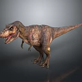 Realistic Tyrannosaurus Rex Dinosaur With Open Mouth Sharp Teeth And Detailed Skin Texture