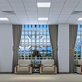 Modern Reception Room 3d model