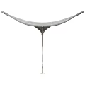 Modern Outdoor White Canopy with Sturdy Metal Frame for Patio Sun Shade
