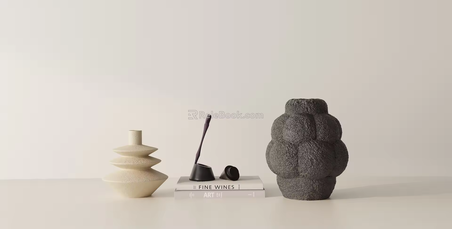 Modern ornaments combination 3d model