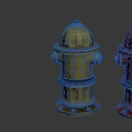 Decorative Garden Ornaments with Red and Yellow Fire Hydrant Designs for Outdoor Decor