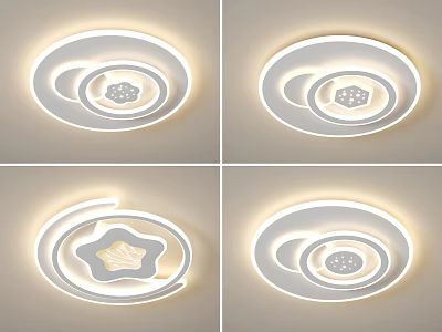 Modern Ceiling Lights With Various Stylish Designs 3d model