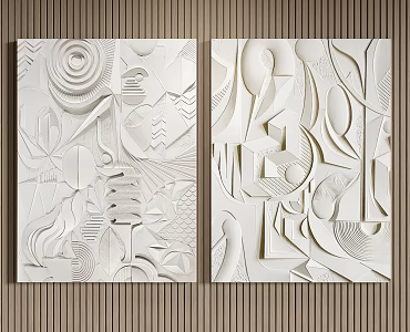 Decorative Painting Hanging Painting Stereo Decorative Painting Abstract Decorative Painting Living Room Decorative Painting Porch Decorative Painting 3d model