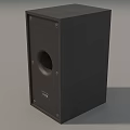 Modern Black Home Entertainment Speaker With Copper Woofer Design
