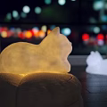 Cat Shaped Glowing Decorative Lights With Soft Illumination For Warm Night Ambient