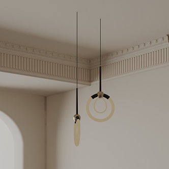 Modern chandelier 3d model