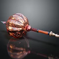 Heavy Duty Metal Hardware Tool With Copper Head And Wooden Handle Design