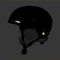 Sleek Black Safety Helmet With Ventilation Holes And Padded Interior Strap