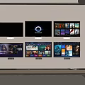 Modern TV screen display screen TV screen 3d model