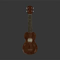 Artistic Wooden Ukulele Musical Instrument With Hand Painted Floral Art And Decorative Design
