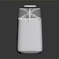 Modern White Home Air Purifier With Transparent Cover And Sleek Design