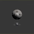 Cigar Shaped Airship With Gondola And Tail Fins 3D Model Design
