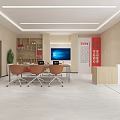 Public Service Hall With Party Building Promotion Convenient Services Self service Terminals And Reading Area
