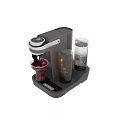 Modern Beverage Making Daily Appliance With Three Containers And Drink Dispenser