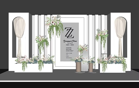 Modern Beauty Chen Wedding 3d model