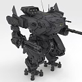 Heavy Mecha Armed Robot Fighting Weapon 3d model