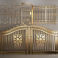 European gate wrought iron gate 3d model