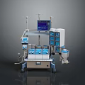 Advanced Clinical Medical Equipment With Digital Display Control Panels And Mobile Wheels