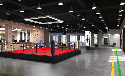 INDUSTRIAL LOFT GYM 3d model