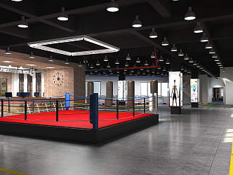 INDUSTRIAL LOFT GYM 3d model