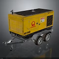 Yellow FASTRAC GS 5500 Portable Generator Trailer Mounted Equipment with Wheels