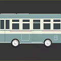 Bus Large Bus CMB Medium Van Large Van Bus School Bus Van Box Car 3d model