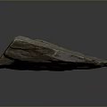 Rustic Wooden Stone Block with Natural Brown Gray Tones and Intricate Textured Surface