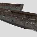 Rusty Military Landing Craft PA 13 22 With Loading Ramp